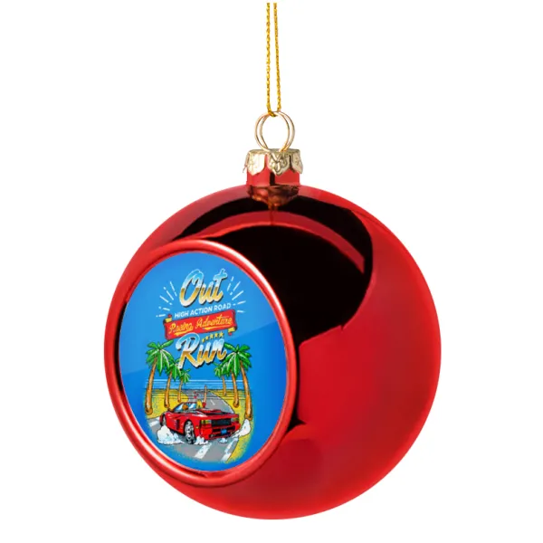 outrun game — Christmas tree ball Red 8cm
