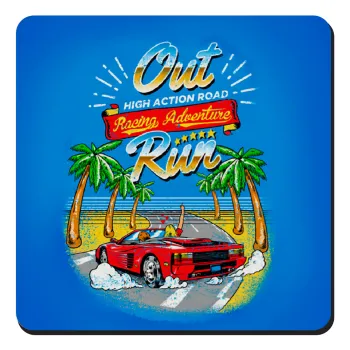 outrun game, Τετράγωνο μαγνητάκι ξύλινο 9x9cm