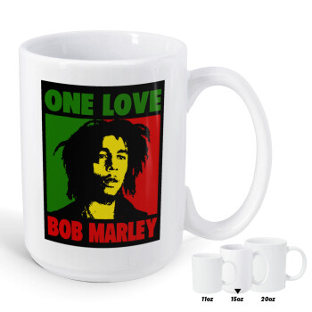 Bob marley, one love, Κούπα Mega, κεραμική, 450ml