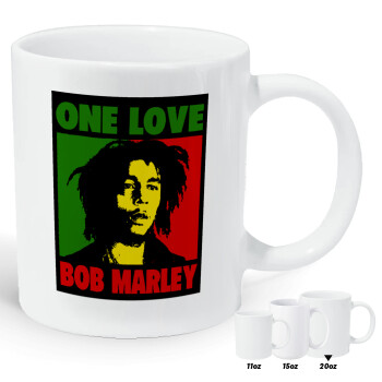 Bob marley, one love, Κούπα Giga, κεραμική, 590ml