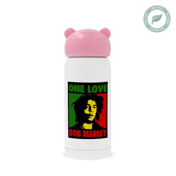 Bob marley — Ροζ ανοξείδωτο παγούρι θερμό (Stainless steel), 320ml