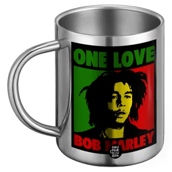 Bob marley, one love, BIG Mug Stainless steel double wall (450ml)