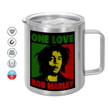Bob marley, one love, Mug Stainless steel double wall 300ml