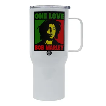 Bob marley, one love, Mega Stainless steel Tumbler with lid, double wall 750L