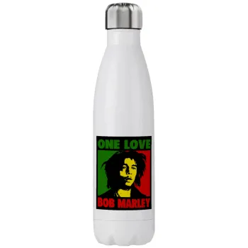 Bob marley, one love, Stainless steel, double-walled, 750ml