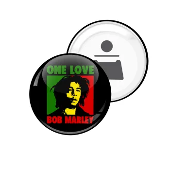 Bob marley, one love, Μαγνητάκι και ανοιχτήρι μπύρας στρογγυλό διάστασης 5,9cm