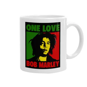 Bob marley, one love, Κούπα, κεραμική, 330ml