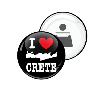 I Love Crete, Μαγνητάκι και ανοιχτήρι μπύρας στρογγυλό διάστασης 5,9cm