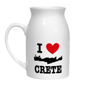 I Love Crete, Κανάτα Γάλακτος, 450ml (1 τεμάχιο)