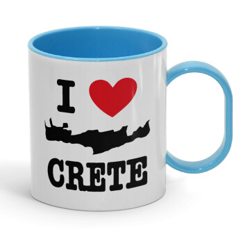 I Love Crete, Κούπα (πλαστική) (BPA-FREE) Polymer Μπλε για παιδιά, 330ml