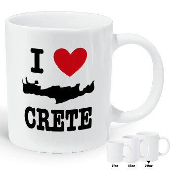 I Love Crete, Κούπα Giga, κεραμική, 590ml