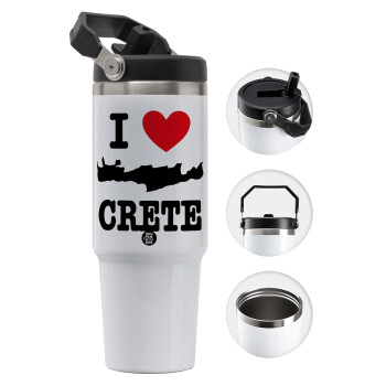 I Love Crete, Θερμός Ανοξείδωτο 30oz με χερούλι