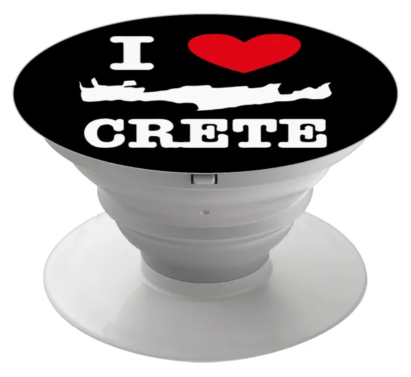 I Love Crete — Phone Holders Stand  White Hand-held Mobile Phone Holder