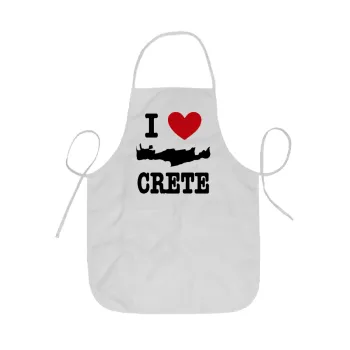 I Love Crete, Ποδιά Σεφ ολόσωμη κοντή  Παιδική (44x62cm)