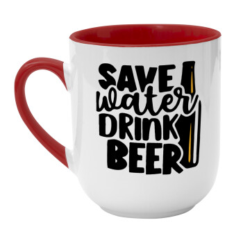 Save Water, Drink BEER, Κούπα κεραμική tapered 260ml