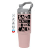Pink color, 890ml (30oz) stainless Steel Tumbler with Handle