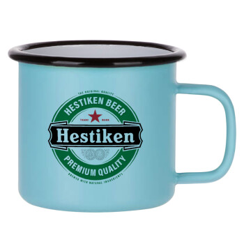 Hestiken Beer, Κούπα Μεταλλική εμαγιέ ΜΑΤ σιέλ 360ml