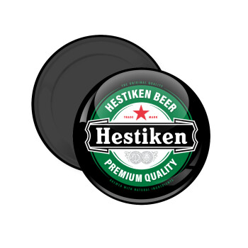 Hestiken Beer, Μαγνητάκι ψυγείου στρογγυλό διάστασης 5cm