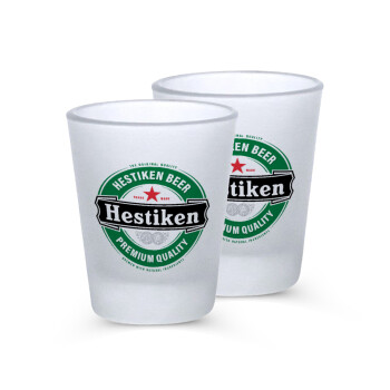 Hestiken Beer, Σφηνοπότηρα γυάλινα 45ml του πάγου (2 τεμάχια)