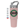 Pink color, 890ml (30oz) stainless Steel Tumbler with Handle