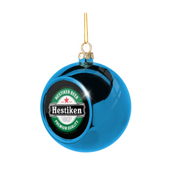 Hestiken Beer, Χριστουγεννιάτικη μπάλα δένδρου Μπλε 8cm