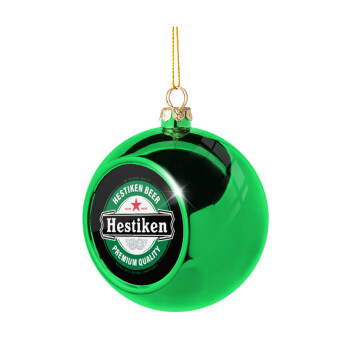 Hestiken Beer, Χριστουγεννιάτικη μπάλα δένδρου Πράσινη 8cm