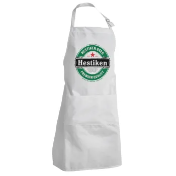 Hestiken Beer, Adult Chef Apron (with sliders and 2 pockets)
