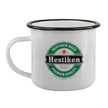 Hestiken Beer, Κούπα εμαγιέ με μαύρο χείλος 360ml
