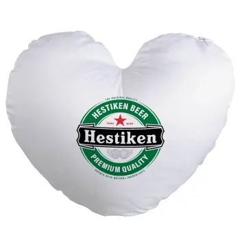 Hestiken Beer, Μαξιλάρι καναπέ καρδιά 40x40cm περιέχεται το  γέμισμα