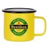 Metallic enamel MATT Yellow cup 360ml