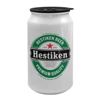 Hestiken Beer, Κούπα ταξιδιού μεταλλική με καπάκι (tin-can) 500ml