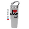 GREY color, 890ml (30oz) stainless Steel Tumbler with Handle