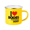 Yellow Enamel Metallic Cup 360ml