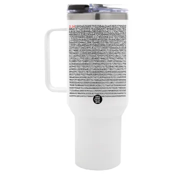 π 3.14, Mega Tumbler με καπάκι, διπλού τοιχώματος (θερμό) 1,2L