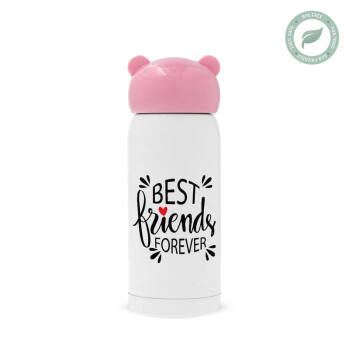 Best Friends forever, Ροζ ανοξείδωτο παγούρι θερμό (Stainless steel), 320ml
