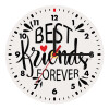 Best Friends forever, Wooden wall clock (20cm)
