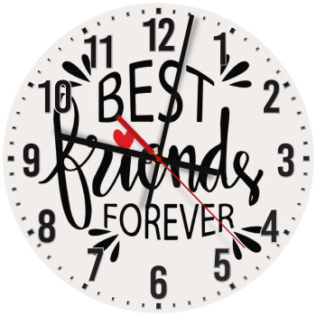 Best Friends forever, Ρολόι τοίχου ξύλινο (30cm)