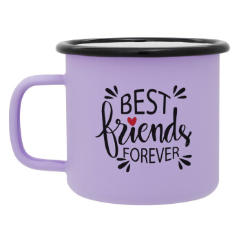 Best Friends forever, Κούπα Μεταλλική εμαγιέ ΜΑΤ Light Pastel Purple 360ml
