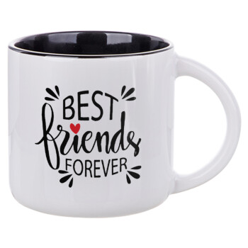 Best Friends forever, Κούπα κεραμική 400ml Λευκή/Μαύρη