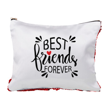 Best Friends forever, Τσαντάκι νεσεσέρ με πούλιες (Sequin) Κόκκινο