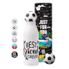 Soccer Metal mug thermos, double wall, 550ml