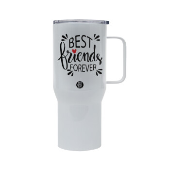 Best Friends forever, Tumbler με καπάκι, διπλού τοιχώματος (θερμό) 750L