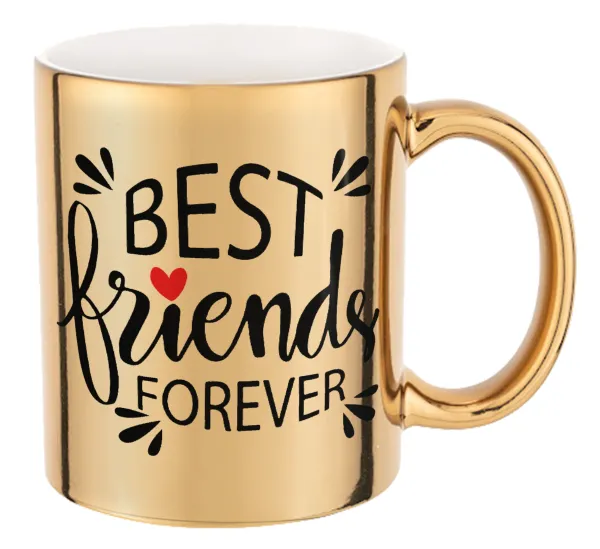 Best Friends forever — Mug ceramic, gold mirror, 330ml