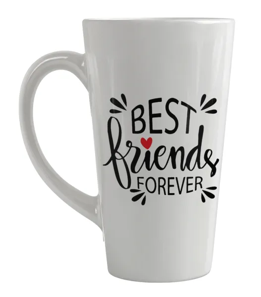 Best Friends forever — Large tapered latte mug, ceramic, 450ml