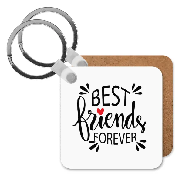Best Friends forever — Ξύλινο τετράγωνο