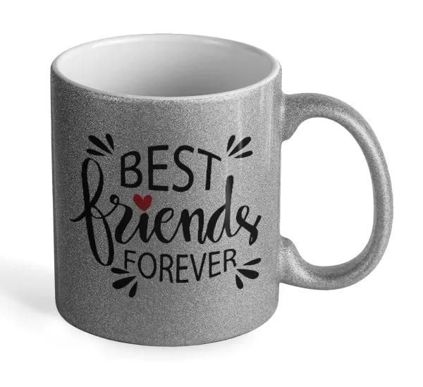 Best Friends forever — Glitter Ασημένια