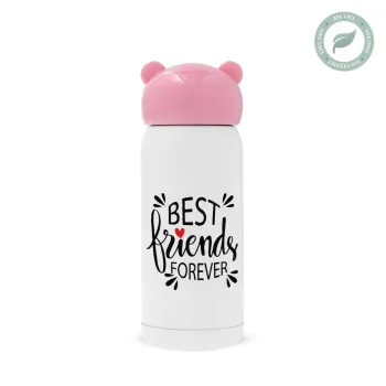 Best Friends forever, Ροζ ανοξείδωτο παγούρι θερμό (Stainless steel), 320ml