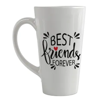Best Friends forever, Κούπα κωνική Latte Μεγάλη, κεραμική, 450ml
