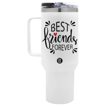 Best Friends forever, Mega Tumbler με καπάκι, διπλού τοιχώματος (θερμό) 1,2L