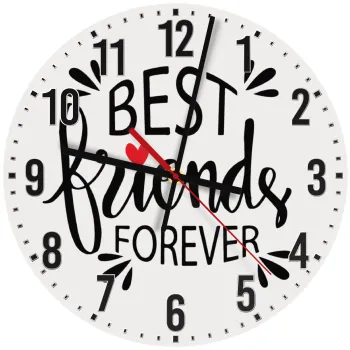 Best Friends forever, Ρολόι τοίχου ξύλινο (30cm)